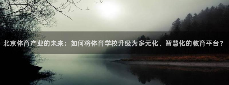 米兰体育官网下载开户：北京体育产业的未来：如何将体育